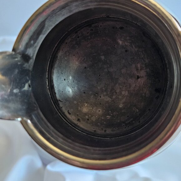 Vintage Quadruple Plate Creamer Pitcher Wm. A. Rogers “State House” Engraved - Picture 5 of 11